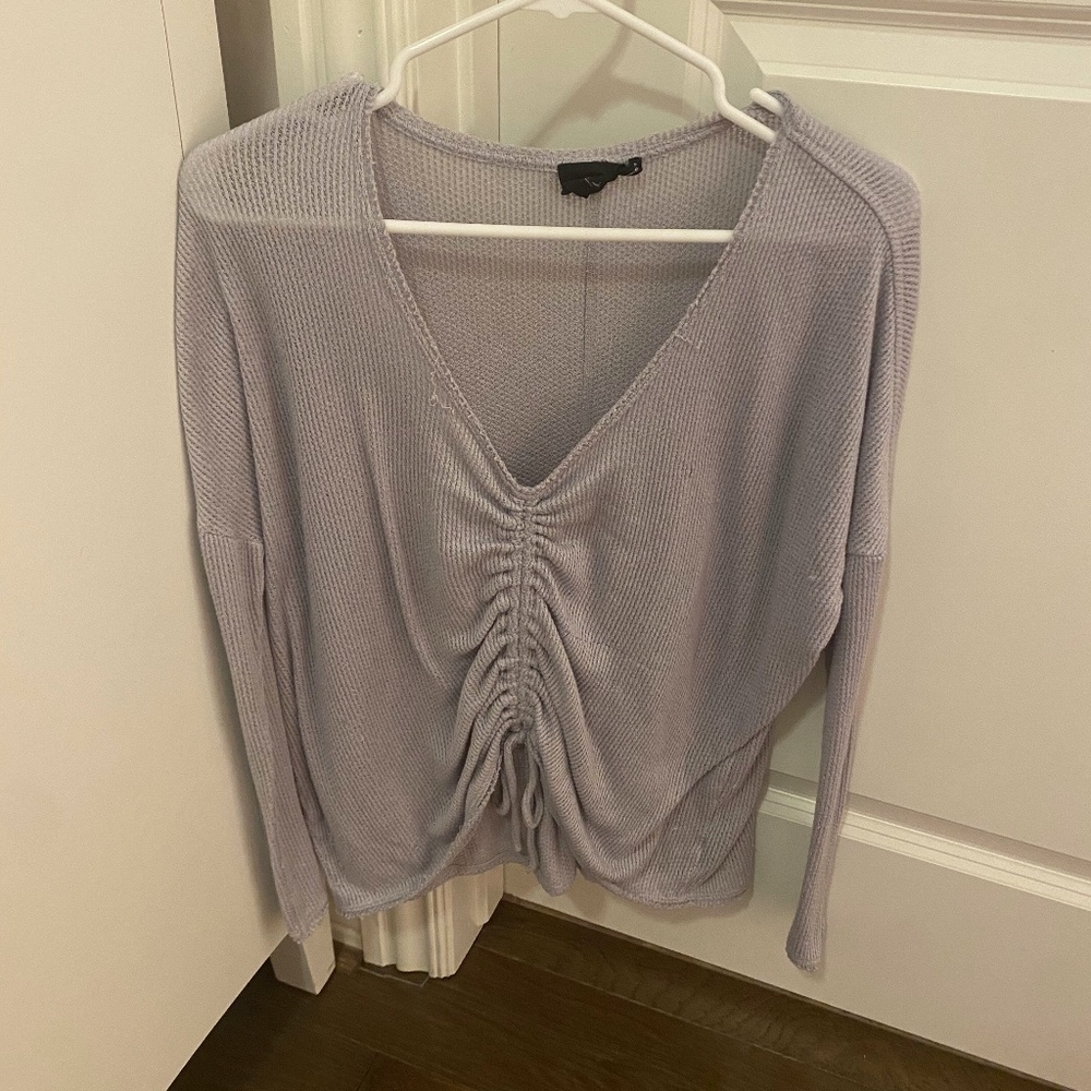 Urban Outfitters Long Sleeve Tie Top